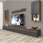Resim Decoraktiv Eko 270ta Mdf Tv Ünitesi Tv Sehpası - Ceviz - Antrasit 