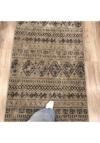 Resim Hoom Rugs Prestij Eko 354 Bej Dekoratif Yıkanabilir Kilim 