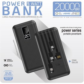 Resim Subzero 20.000mAh PR130 POWERBANK 3in1 KABLOLU STANDLI 