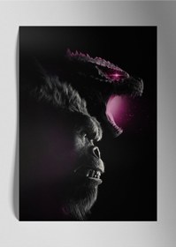 Resim Godzilla - King Kong - Metal Tablo 