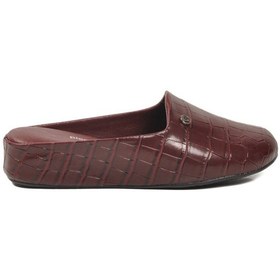 Resim Pierre Cardin Bordo Hafif Önü Kapalı Kadın Ev Terliği Pc-55373 Z Bordo 