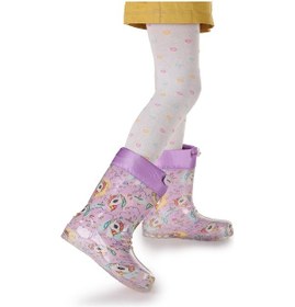 Resim Kiko Kids Unicorn Su Geçirmez Kız Çocuk Yağmur Çizmesi Lila - Turkuaz Lila - Turkuaz 