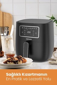 Resim GoldMaster TrendHome 35 Parça Airfryer Sıcak Hava Fritöz Avantajlı Elektronik Evlilik Paketi Mutfak Çeyiz Seti 