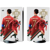 Resim Kt Grup Ronaldo Playstation 5 Standart Kasa Dijital Versiyon Full Sticker Kaplama Seti 