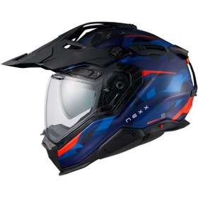 Resim Nexx X.WED 3 TRAILMANIA MAT MAVİ-KIRMIZI KASK 