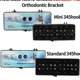 Resim 1 Kutu Meshbase Laser Mark Roth 345 Kancalar, Ultra-Düşük Sürtünmeli Mini 018 Ağız Braketi, Pürüzsüz Yüzey, Rahat Uyum, Kolay Seçim için Renk Kodlu Çıkarılabilir Kimlik Noktası, Standart, Son Derece Konforlu 
