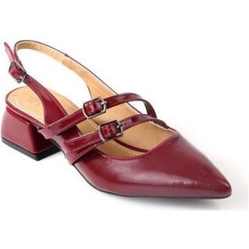 Resim Papuçcity Wzy 02818 3,5 Cm Topuklu Kadın Stiletto Ayakkabı 001 
