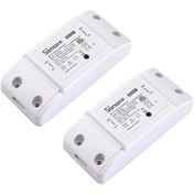 Resim Springsun Sonoff 2 Adet Wifi Akıllı Anahtar Dıy 10a, Uzak Kontrol, Zamanlama, Akıllı Ev Donanımı, İos/android Uyumlu 
