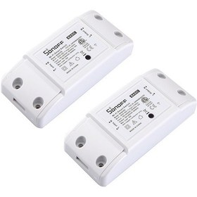 Resim Reedark Sonoff 2'li Paket 10a Akıllı Wifi Kontrol Cihazı - Uzaktan Elektrik Açma/kapatma, Zamanlama, Ev Aletleri Yönetimi 