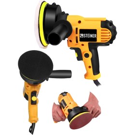 Resim Steiner Germany Technology 1200 Watt Profesyonel 6 Kademe Devir Ayarlı Pasta Cila Polisaj Makinesi 