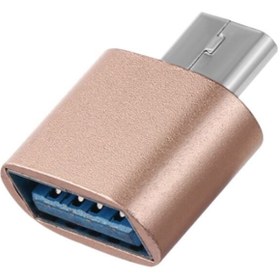 Resim TEKNETSTORE Usb Type-c Dönüştürücü Otg Çevirici Adaptör Metal Xiaomi - Samsung - Huawei Macbook Dönüştürücü Gold 