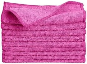 Resim Mikrofiber Temizlik Bezi Pro Pembe 40X40 cm - 5 ADET - 250 GSM - Cam Bezi - Mutfak Bezi 