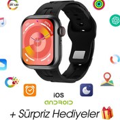Resim WEARFİT HK9 MİNİ Akıllı Kol Saati Smart Watch Model:inç 42mm AMOLED Ekran (SİYAH) 