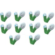 Resim Bebek Çocuk Güvenlik Dolap Çekmece Kilidi Güvenlik Seti-(Cırtlı Kilit Yeşil -10 Adet) Çok Renkli 