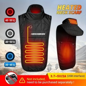 Resim Willowhaven Herobıker Uzun Kollu Motorcu Kıyafeti Siyah Ayarlanabilir Boyunluk 45 56c Isıtma 