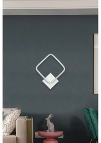Resim Kira Aplik Beyaz Renk Gün Işığı Led Banyo Mutfak Hol Duvar Aplik Beyaz 