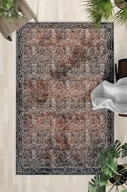 Resim Monnhein Yıkanabilir Halı ve Yolluk - Kaymaz Tabanlı Salon Halısı, Mutfak Halısı, Modern Dijital Baskı Tasarım (0482) 