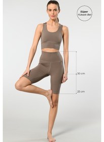 Resim Kadın Süper Yüksek Bel Bisikletçi Tayt 001 