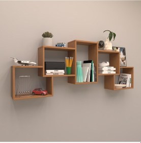 Resim Rafkestir Sara Duvar Raf Seti Bambu ( Mat ) 