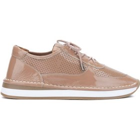 Resim Tamer Tanca Kadın Deri Hasır Vizon Rugan Sneakers & Spor Ayakkabı 775 25503 Bn Ayk Y24 Vızon Krsk Rgn Vizon 