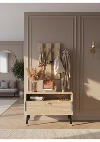 Resim Resital Portmanto Vestiyer - Gp7004-6 - Çam Silver Çam 