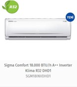 Resim Sigma Comfort SGM18INVDHD 18000 BTU Inverter Duvar Tipi Klima 