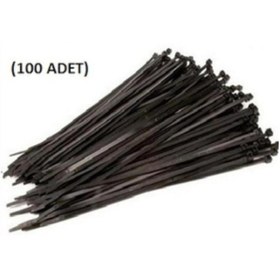 Resim SKM Cırt Kelepçe Uzun (100 Lü Paket)siyah 