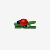 Resim EleganTShoP Minik Mandal Ahşap - Uğur Böcekli 