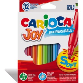 Resim Nessiworld Carioca Joy Süper Yıkanabilir Keçeli Boya Kalemi 12'Li 