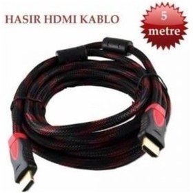 Resim 5 Metre Çelik Örgülü 3D Standart Hdmi Kablo 