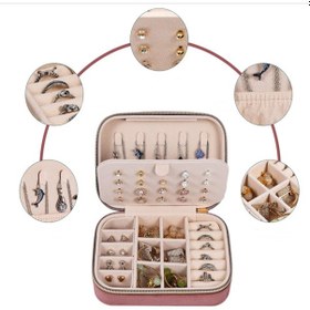 Resim Mdl1-kadife Pembe Takı Kutusu Yeni Tasarım Fermuarlı Düzenleyici 