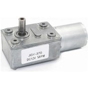 Resim Jgy370 Dc 12v 5 Rpm Redüktörlü Dc Motor 2 Yönde Dönme L Tip 26kg.cm Yüksek Tork Metal Dişli 