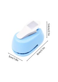 Resim Ofisinn Pul Şekilli Kare Delgeç Tasarım Scrapbooking Malzemesi 2x1,8 Cm Mavi 