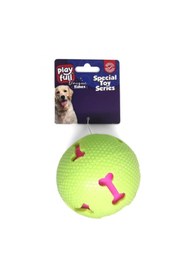 Resim Hype Store PF-4002-ll Öten Kemik Desenli astik Top Köpek Oyuncağı 7,5 Cm 