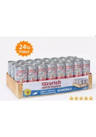 Resim Zurich Veterinaire Somon Balıklı Yetişkin Kedi Konservesi Pate 415 Gr X 24 Lü Paket 