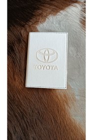 Resim EFE DERİ Toyota Deri Dikişli Araç Ruhsat Kılıfı Kabı Oto Ruhsatlık Araba Ruhsat Koruyucu 