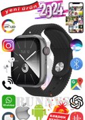 Resim Bunnys General Mobile GM 22 Uyumlu Akıllı Saat Watch 9 Max+2024 45mm Kordon Hediyeli Amoled Ekran 