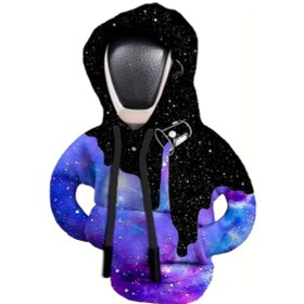 Resim Turcoshop11 Galaxy Hoodie Gear Shift Kapağı Fantastik Mor - Yumuşak Polyester, Cosmic Tasarım, Sıcak Tutar 