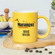 Resim İsme Özel Marangoz Sarı Kupa Bardak 