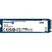 Resim 250GB KINGSTON NV2 SNV2S/250G 3000/1300MB/s M.2 NVMe SSD 250GB KINGSTON NV2 SNV2S/250G 3000/1300MB/s M.2 NVMe SSD