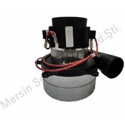 Resim Ametek 24v(DC) 400w Çiftfan Eksozlu Endüstriyel Süpürge Motoru 