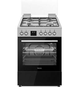 Resim Tecna TF 723WXR Turbo Fanlı 3 Gözü Gaz+1 Gözü Wok Ocaklı Tam Boy Fırın 