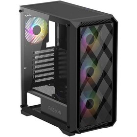 Resim FAZEON F4 650W 80PLUS BRONZE Mesh 4x120mm ARGB Fanlı ATX Bilgisayar Kasası 