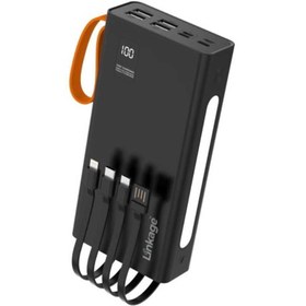 Resim kamptek kamp teknolojisi 30.000 mAh Taşınabilir Hızlı Şarj Aleti/Powerbank Kendinden Kablolu Işıklı Kamp Dış Mekan Sarjı 