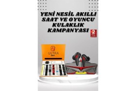 Resim İlkyaz Fashion 7 Kordonlu Akıllı Saat ve Kulaklığı Bluetooth Bağlantılı Android ve Ios Uyumlu Ilkyz-Krgrs 