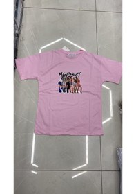 Resim Bilge Trend Manifest , Kız Çocuk , Pamuklu Penye , Pembe Yazlık T-shirt 