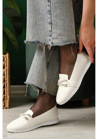 Resim Tozi Kurdela Taş Detaylı Comfort Kışlık Kadın Babet 001 