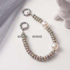 Resim Silver1 Gıoıo Yeni Sevimli Kedi Pençe Çapraz Giyinme Kurumi Bebek Araba Anahtarlık Büyük Kulak Köpek Çift Okul Çantası Hediye Anahtarlık Kolye (Yurt Dışından) 