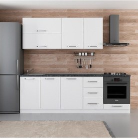 Resim Minar 245 Cm Mutfak Dolabı Beyaz 245-B4 Beyaz 