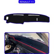 Resim Renault 11torpido Koruma Halısı Mavi Kenar 